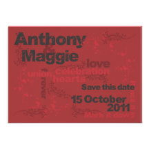Anthony e Maggie salvar a data Convites Personalizados