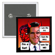 anti Mitt Romney Botons