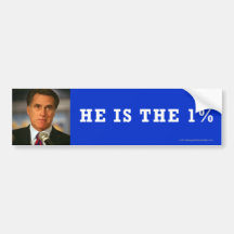 Anti-Romney 1% Adesivo