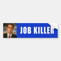 Anti-Romney assassino da etiqueta Adesivo