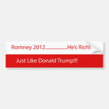 Anti-Romney autocolante no vidro traseiro Adesivos