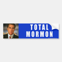 Anti-Romney Mormon do total da etiqueta Adesivo