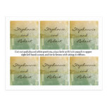 Antiguidade floral do vintage moderno de 6 Tag do  Cartoes Postais