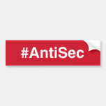 #AntiSec anónimo do autocolante no vidro traseiro  Adesivos