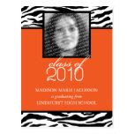Anúncio 2010 fabuloso da graduação da zebra cartao postal