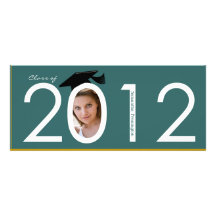 Anúncio 2012 da festa de formatura da foto da cerc convites personalizado