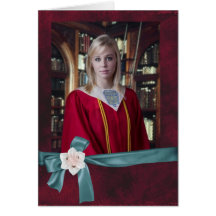 Anúncio da graduação da foto cartão