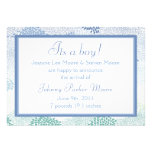 Anúncio do bebê (menino)! convites personalizado