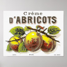 Anúncio dos d'Abricots do creme do vintage - poste