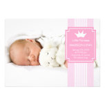 Anúncio pequeno do nascimento da FOTO da princesa  Convites Personalizado