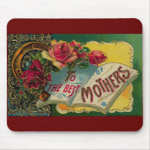 Ao melhor vintage das mães mousepad