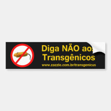 Aos Transgênicos de Diga NÃO Adesivo