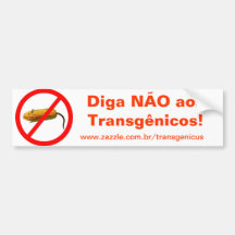 Aos Transgênicos de Diga NÃO Adesivo