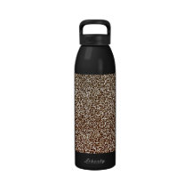 Apenas leopardo de neve garrafa de água