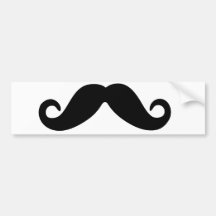 apenas um autocolante no vidro traseiro do bigode adesivos