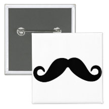 apenas um botão do bigode pins