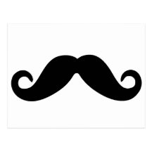 apenas um cartão do bigode cartão postal