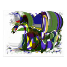 Apenas uma arte selvagem do modernismo do cavalo d cartoes postais