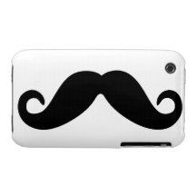 Apenas umas capas de iphone do bigode capa iPhone 3 Case-Mate
