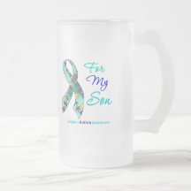 Apoio do autismo para meu filho caneca