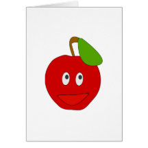 Apple de sorriso cartoes
