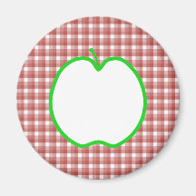 Apple verde com teste padrão vermelho e branco da  ima