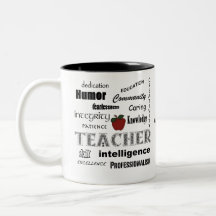 Apreciação do professor+Apple vermelho Caneca