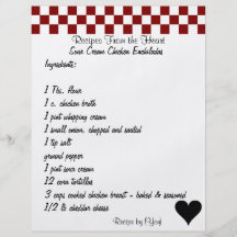 Apronte para ir Enchiladas da galinha do creme de  Panfletos Personalizado