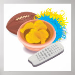 apronte para o superbowl domingo posteres