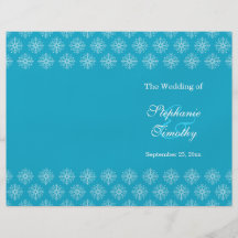Aqua + programa branco do casamento no inverno dos modelos de panfleto