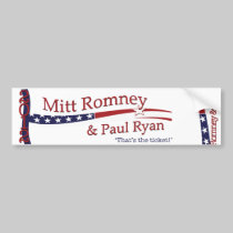 Aquele é o bilhete! Romney & Ryan adesivos de carro