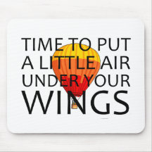 Ar SUPERIOR sob suas asas Mouse Pad