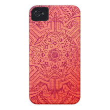 Arabesque do Victorian, IDALIS - flamingo Capa iPhone 4 Case-Mate