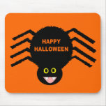 Aranha preta o Dia das Bruxas Mousepad