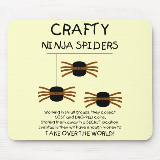 Aranhas de Ninja! Mouse Pads