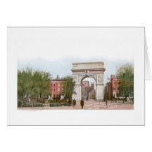 Arco de Washington Cartao