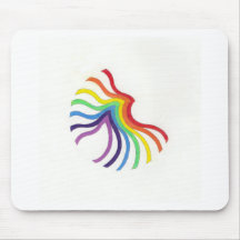 Arco-íris circular mousepad