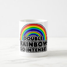 Arco-íris dobro tão intenso caneca