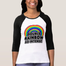Arco-íris dobro tão intenso tshirts