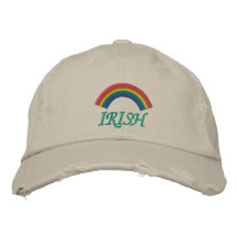 Arco-íris irlandês chapéu bordado bonés