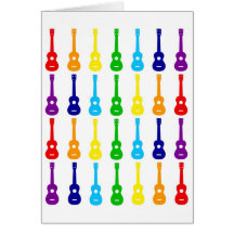 Arco-íris Ukes Cartões