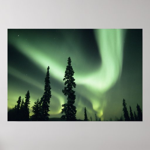 Área dos EUA, Fairbanks, Alaska central, Aurora 2 Impressão