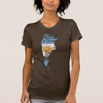 Argentina afligiu a bandeira camisetas