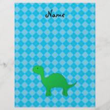 Argyle conhecido personalizado do azul do dinossau modelo de panfleto
