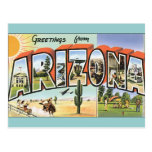 Arizona dos cartão do vintage cartão postal