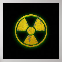 Armas nucleares amarelas posteres