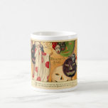 Art deco - o vintage o Dia das Bruxas enfrenta Caneca