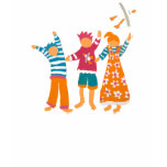 Art T-Shirt: Happy Kids. t - shirts