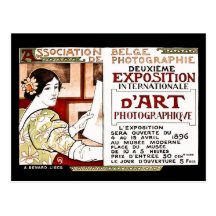 Arte 1896 belga dos fotógrafo do nouveau da arte d cartao postal
