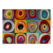 Arte abstracta de Kandinsky Cartão